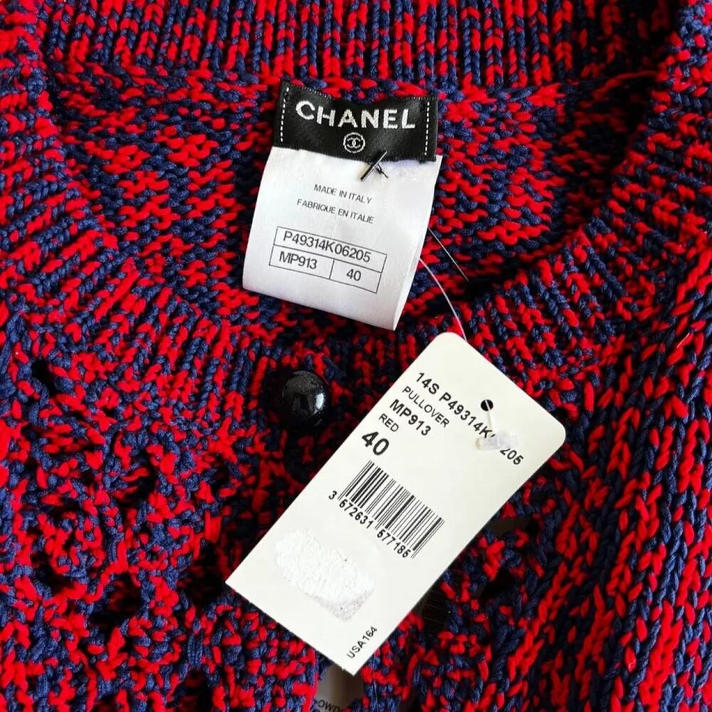 Chanel Knit Sweater 2014 Runway US 8 Luxury Style - Picture 10 of 11
